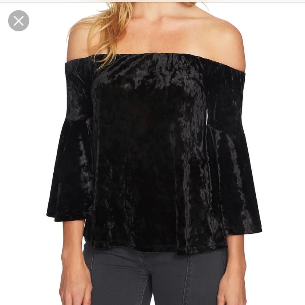 Nortstrom 1 State Off the Shoulder Velvet top